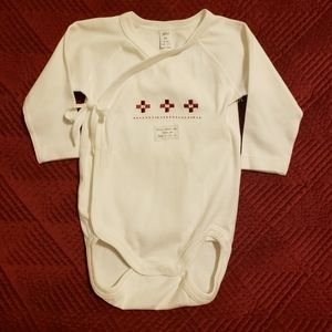 NWT Naty Kids Long Sleeve Bodysuit Onesie Sz 4-6mths